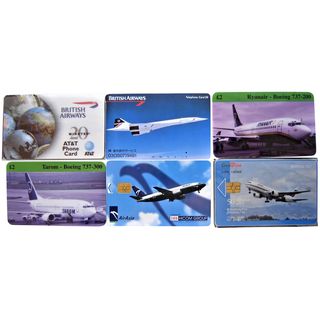 Vintage Aviation Phone Cards Assorted