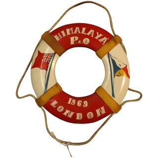 S.S. Himalaya Souvenir Mini Lifebuoy - 1969