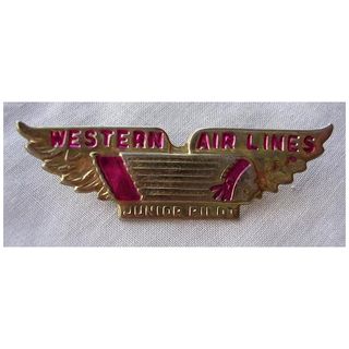 Vintage WESTERN AIR LINES Junior Pilot Badge
