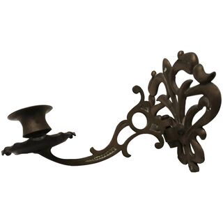 Victorian Gothic Brass Piano Candle Holder For Sale on Ruby Lane