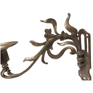 Victorian Gothic Brass Piano Candle Holder For Sale on Ruby Lane
