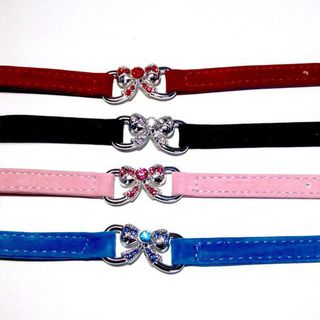 Bling Bow Knot Cat Collar