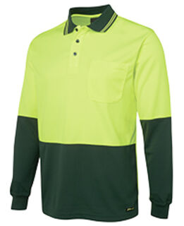 HI VIS L/S TRADITIONAL POLO