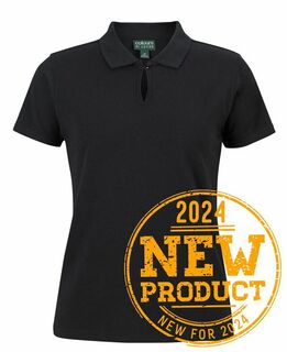 C OF C LADIES COTTON S/S STRETCH POLO 2STS1