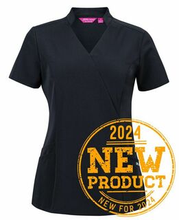 JB'S LADIES NU MANDARIN COLLAR SCRUB TOP 4SMT1