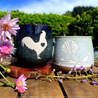 Sandcarved Stoneware from Hunting4Art NZ