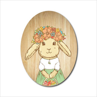 Ply Oval: Flower Bunny Princess