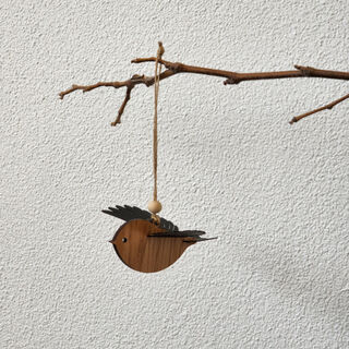 Rimu Ornament: Robin/kakaruia