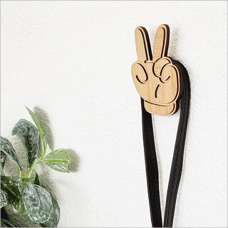 Bamboo Hook- Peace Hand
