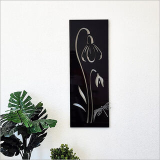 Large Panel: Snowdrop Black ACM + Dragonfly Poly
