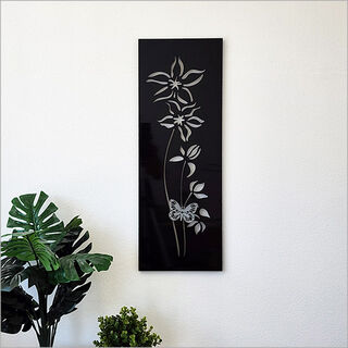 Large Panel: Clematis Black ACM + Butterfly Poly
