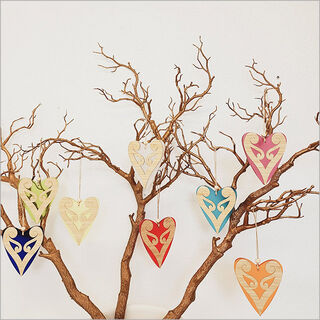Ornament Heart 6: Koru Heart