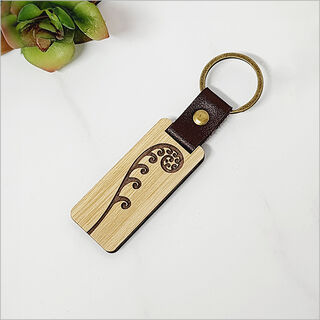 Bamboo Keyring: Solid Frond