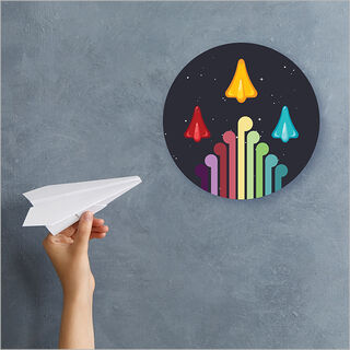Canvas Circle: Jet Planes+Koru
