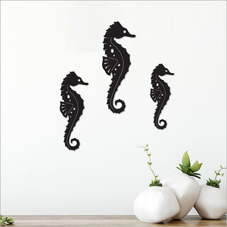 Black Acrylic: Seahorse Set