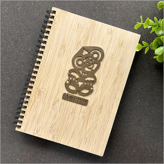 Small Bamboo Journal: Hei Tiki River Rimu Veneer