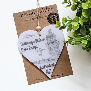 Hanging Ornament Printed : Heart 21 (Cape Reinga 1)