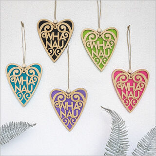 Ornament Heart 15: Whanau