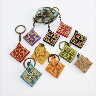 Keychain: Tapa 3 Acrylic + Bamboo