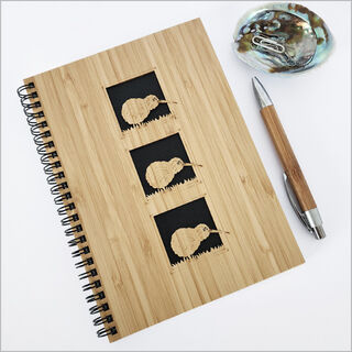 Small Bamboo Journal Square: Kiwi