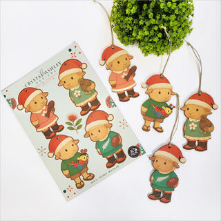 Pop-Out Ornament: Lamb Xmas Set