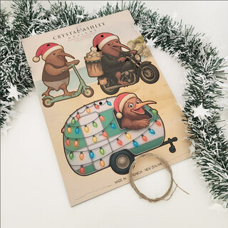 Pop-Out Ornaments: Kiwi Xmas Set 3