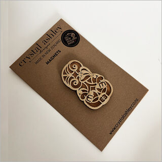 Magnet: Tiki (NZ Rimu and Bamboo Veneer)