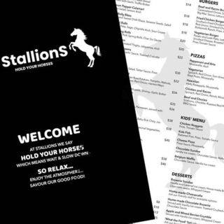 Stallions' new look menus