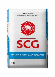 Premium quality white cement.