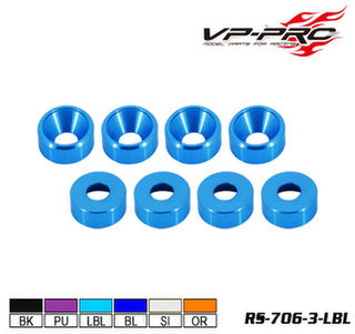 VP Pro M3 Countersunk Light Blue Washer