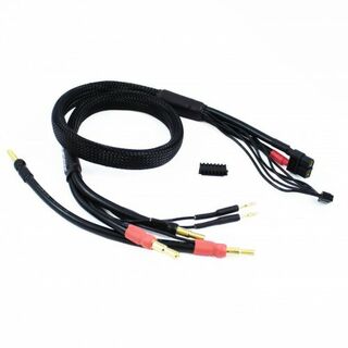 2 X 2S CHARGE CABLE LEAD WITH XT60 - 4MM & 5MM BULLET CONNECTOR 60CM