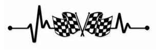 Water Proof Checkered Flag Decal