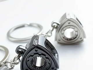 Metal Rotor Engine Keychain