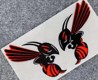 Waterproof Evil Wasp Decals x 2