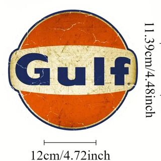 Retro GULF Vinyl Decal