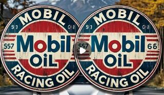 Retro Mobil Racing Decal x 2