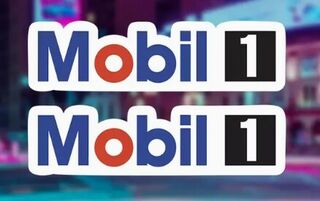 Mobil 1 Vinyl Decal x 2