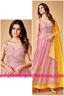 Admirable Designer Pink Anarkali Suit