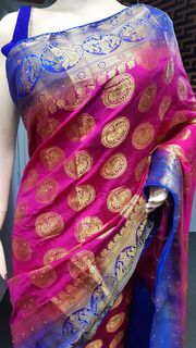 Designer soft banarasi silk saree