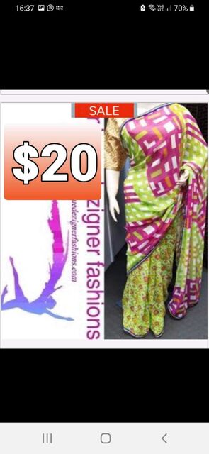 Printed Georgette Saree