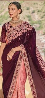 Radiate elegance and glamour in this saree