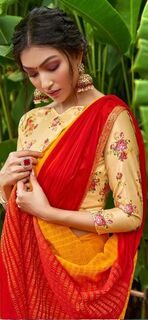 Dazzle up your party look by draping this saree