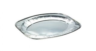 Uni-Foil Oval Foil Platter - Retail Bags - UniPak