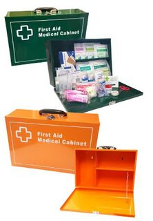 Work Place 1-50 Person First Aid Kit in Landscape Metal Box