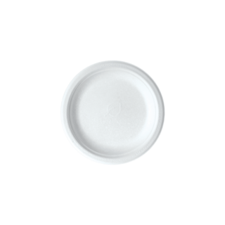 Sugarcane Plate, 7in, White - Detpak