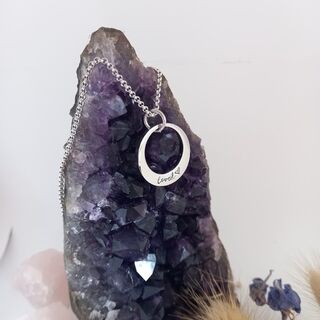 Small Offset Ring Pendant