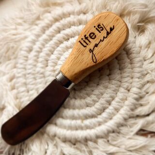 Engraved Cheese Knife