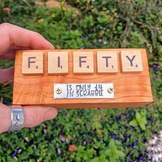 Scrabble Birthday Keepsake
