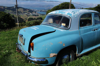 The car Johanna and her partner originally drove down to Dunedin in