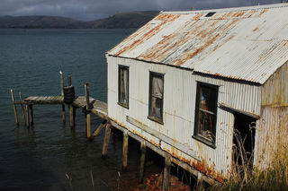 Gorgeous boat houses and 'cribs' on our bike ride